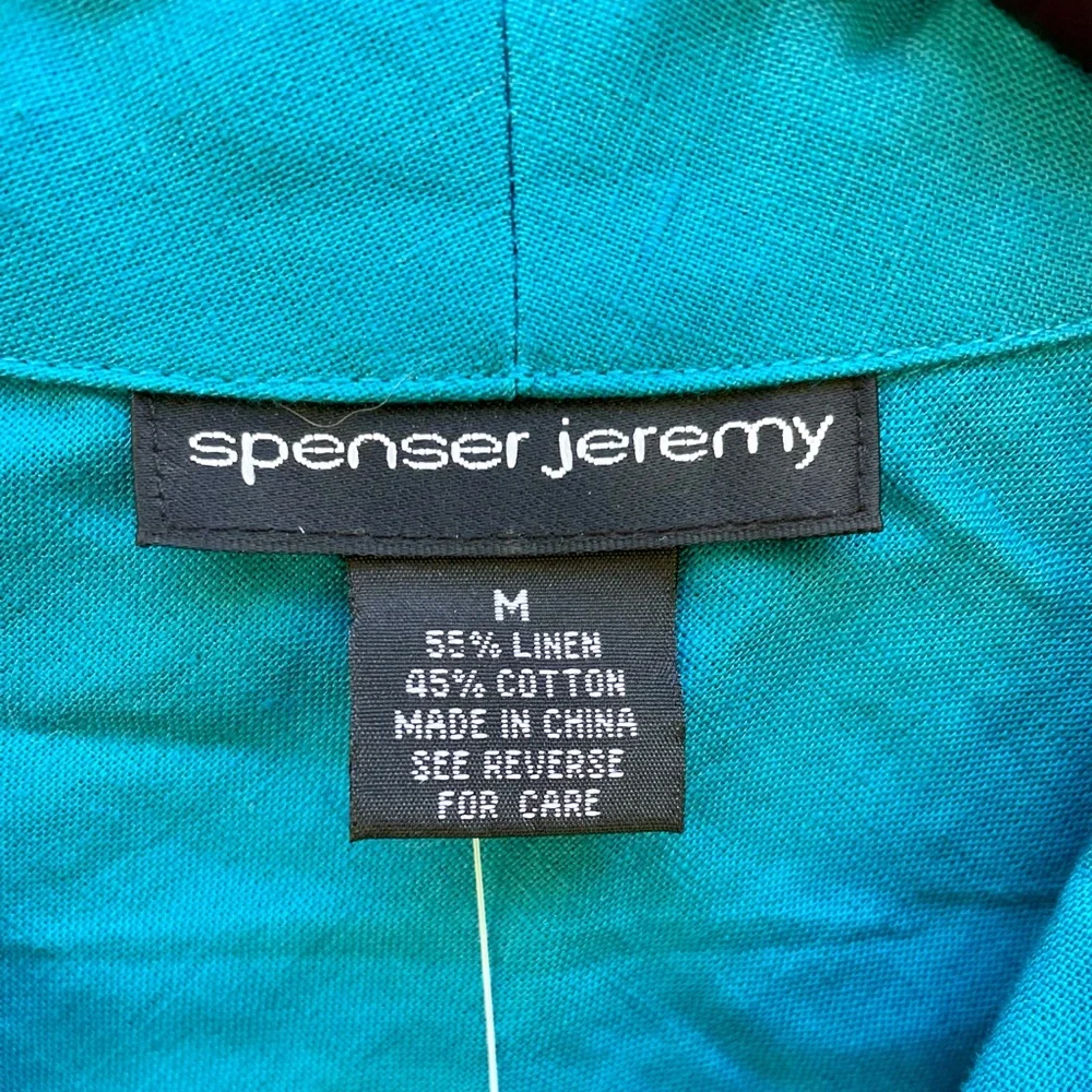 Spenser Jeremy Linen Blend Top Size M - Picture 4 of 6